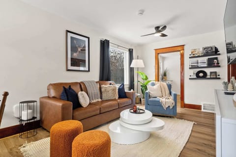 Comfy living room with smart TV
