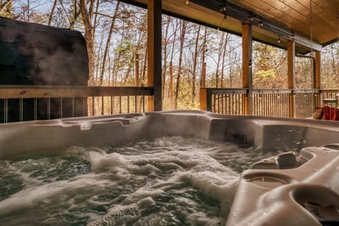 Hot tub nights under the Smoky Mountain stars.
