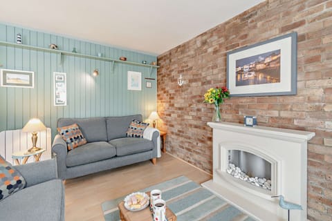 Within walled town and close to beach