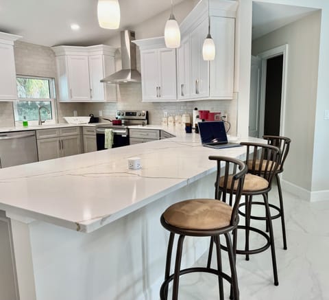 Bright open kitchen