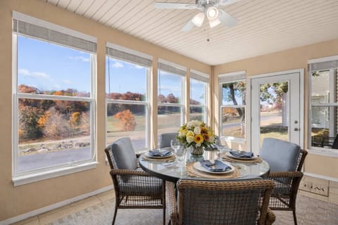 You will love having your morning coffee and your evening wine or beverage of choice in this stunning sun room.  You will be at complete peace as you enjoy the gorgeous view from your new favorite home away from home.
