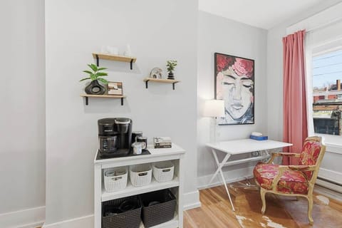 Coffee station for your morning brew.