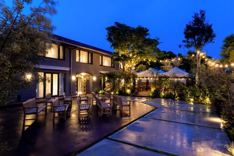 Front of property - evening/night
