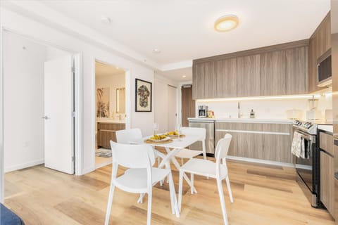 Enjoy meals together at the dining table