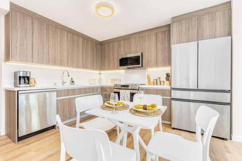 kitchen and dining area designed for comfortable gatherings
