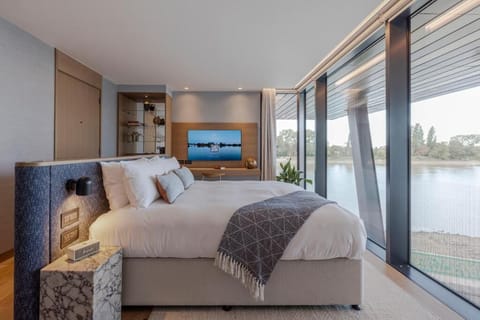 Premium Double Room, River View | Premium bedding, pillowtop beds, minibar, in-room safe