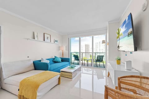 Bright Living Area with Balcony Access