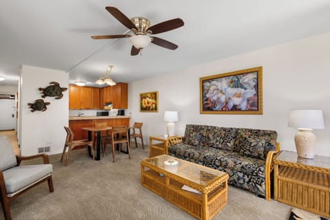 Your bright, open-plan space blends comfort and convenience with a cozy living area, dining nook, and fully equipped kitchenette—perfect for relaxing evenings in.