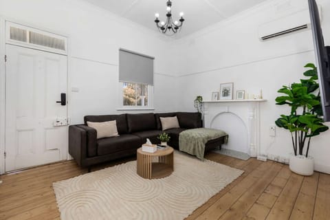 Living area with flat screen tv