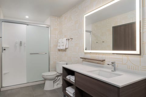 Hypo-allergenic bedding, desk, blackout drapes, iron/ironing board