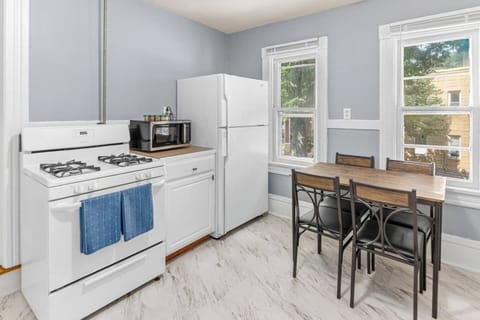 Your kitchen will have everything you need to cook meals during your stay. Enjoy a gas stove, refrigerator, microwave, oven, cookware, and cutlery.