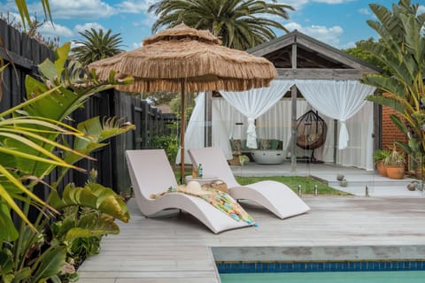Sun lounges to enjoy the sunshine