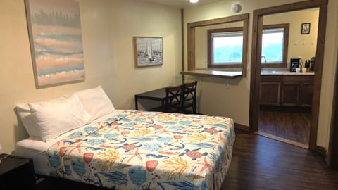 #108 is a studio that sleeps 2 adults and 2 kids
