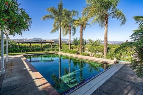 Private pool oasis surrounded by lush tropical greenery