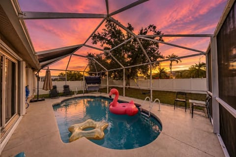Private pool sunsets made for relaxing.