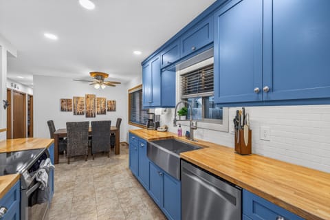 Kitchen- dining- single-level home