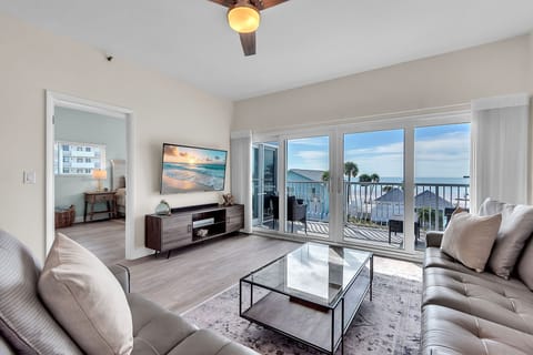 Living Room with Balcony Access