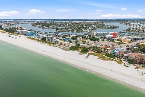 Aerial of the beach and surrounding area