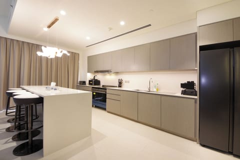 Deluxe Apartment, Balcony, City View | Private kitchen | Coffee/tea maker, electric kettle