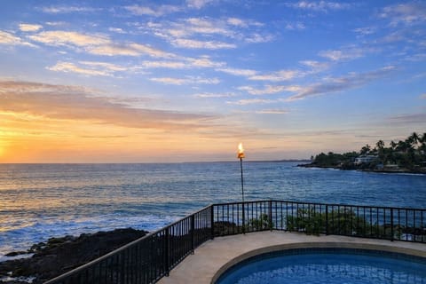 Sunset glow over Kona Coast