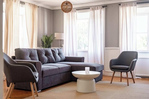 The lovely living room.