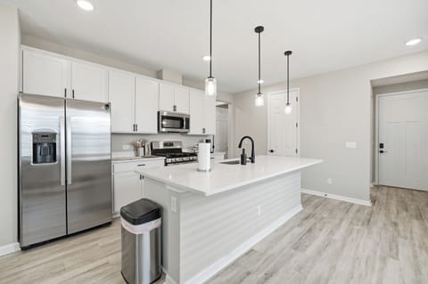 Large kitchen with island