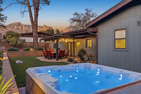 After strolling Uptown; enjoy the hot tub and view!