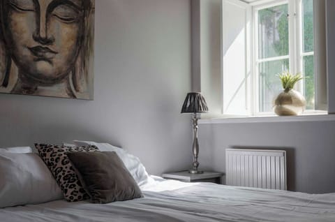The spacious and cozy bedroom.