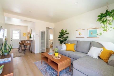 Make yourself at home in the bright, open plan apartment