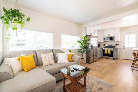 Make yourself at home in the bright, open plan apartment