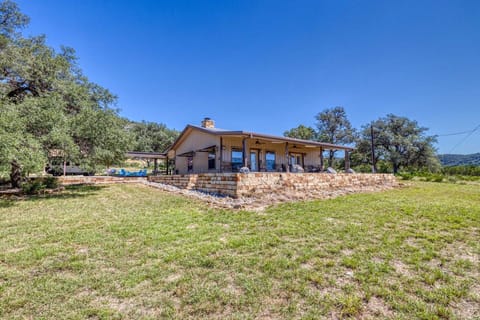 Relax and unwind in this Hill Country retreat, surrounded by wide-open skies and nature."