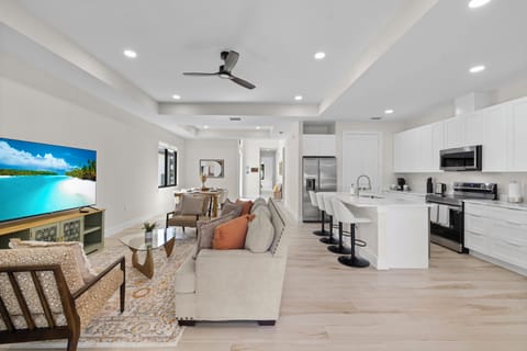 An open floor plan allows plenty of space for everyone.