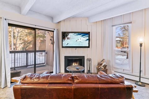 Relax In Front Of The Fireplace While Watching Your Favorite TV Show