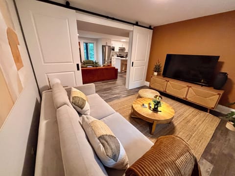 Den with Smart TV and pull out sofa for second optional bed. 