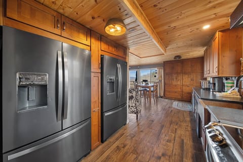Spacious Kitchen with Two Big Refrigerators