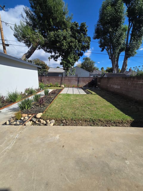 Accessible yard area.  Great for meditating and relaxing.