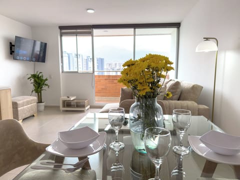 The open-concept living space allows you to relax, share meal