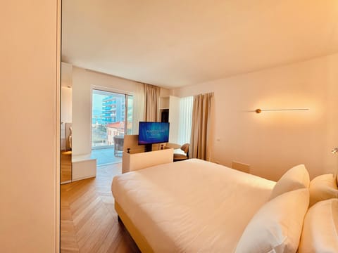 Junior Double or Twin Room, Non Smoking, Sea View | Terrace/patio