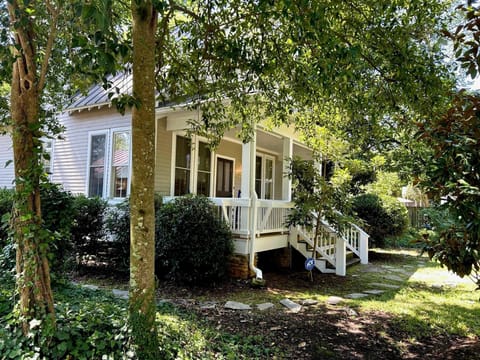 Front of property. In City , but very private.