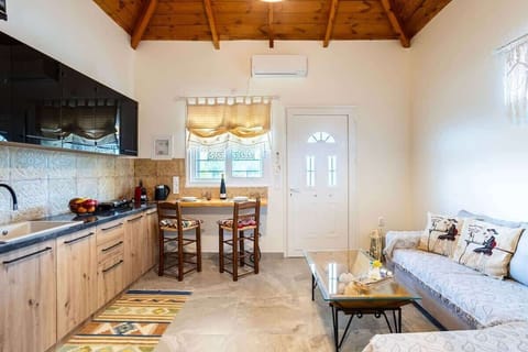 Living room seamlessly connected to the kitchen and dining area