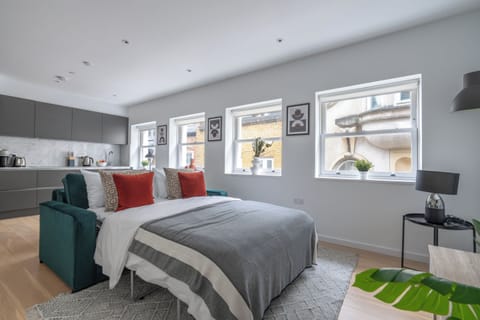 City Apartment, 1 Double Bed with Sofa bed, Non Smoking, City View | Living area | 40-inch Smart TV with satellite channels