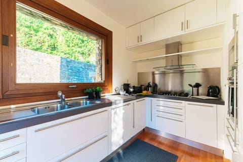 Apartment, Lake View | Private kitchen | Full-size fridge, microwave, oven, stovetop