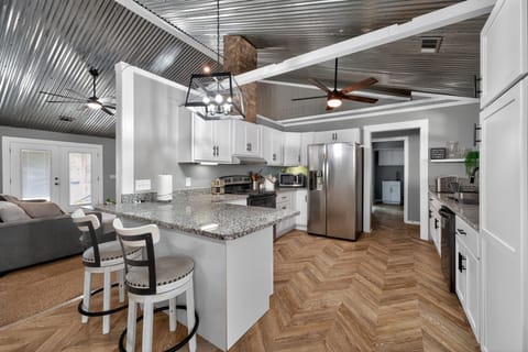 Indoors, Floor, Kitchen, Appliance, Ceiling Fan