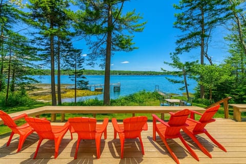 Porch with water view