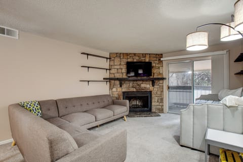 Aurora Vacation Rental | 1BR | 1BA | 750 Sq Ft | Stairs Required