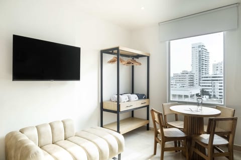 Comfortable room with television