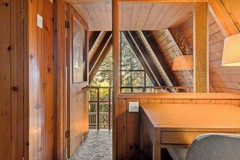 Quiet dedicated workspace with high-speed Wi-Fi and scenic A-frame views.