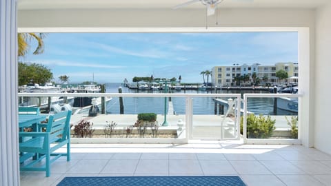 Covered Lanai with Marina Access