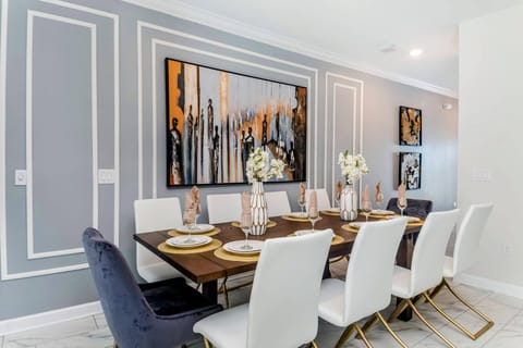 Modern, elegant dining. Ready for your group stay.