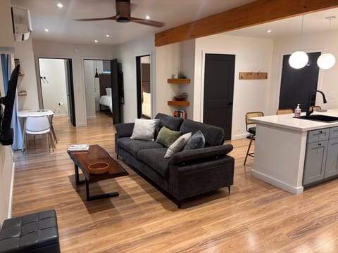 Open living room and kitchen
